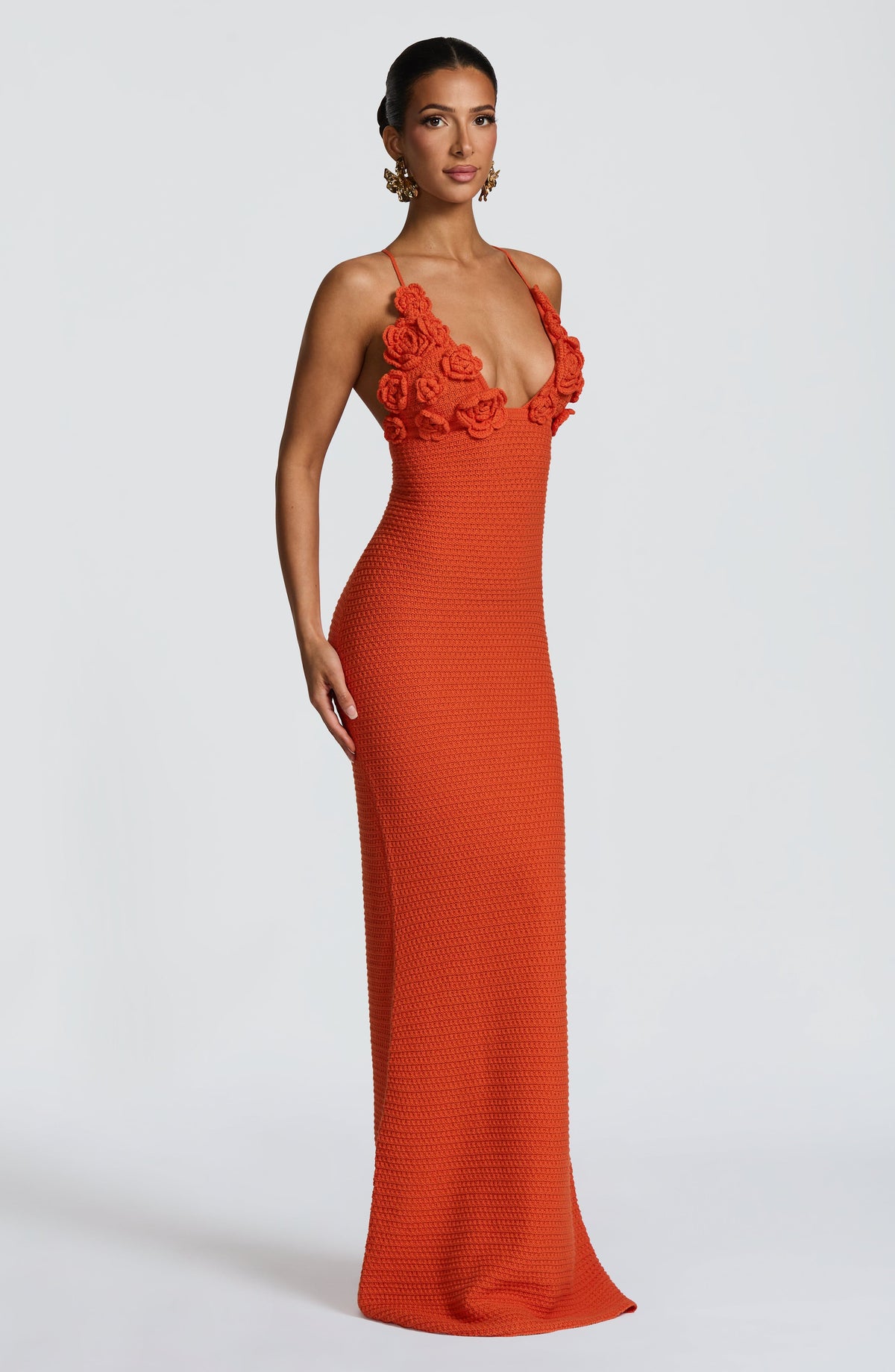 Celanya Maxi Dress in Orange