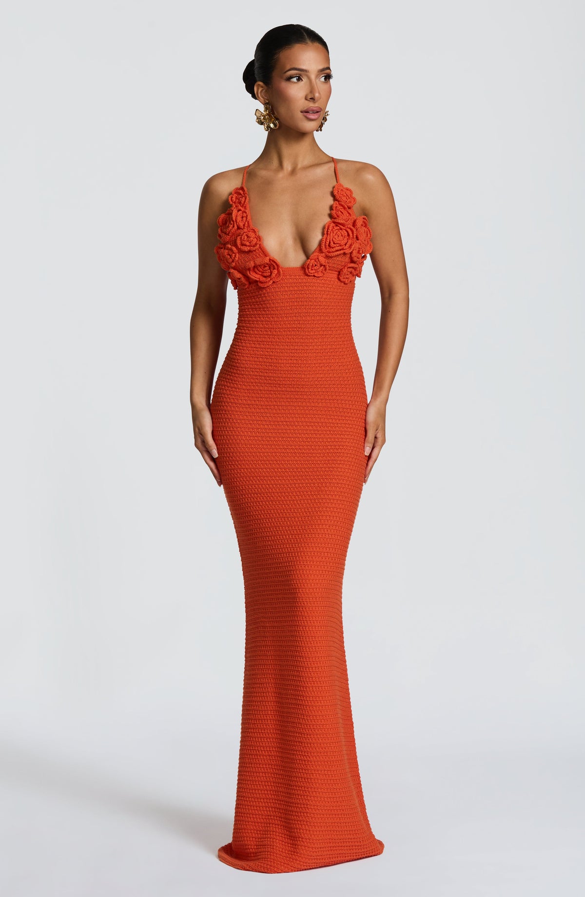 Celanya Maxi Dress in Orange