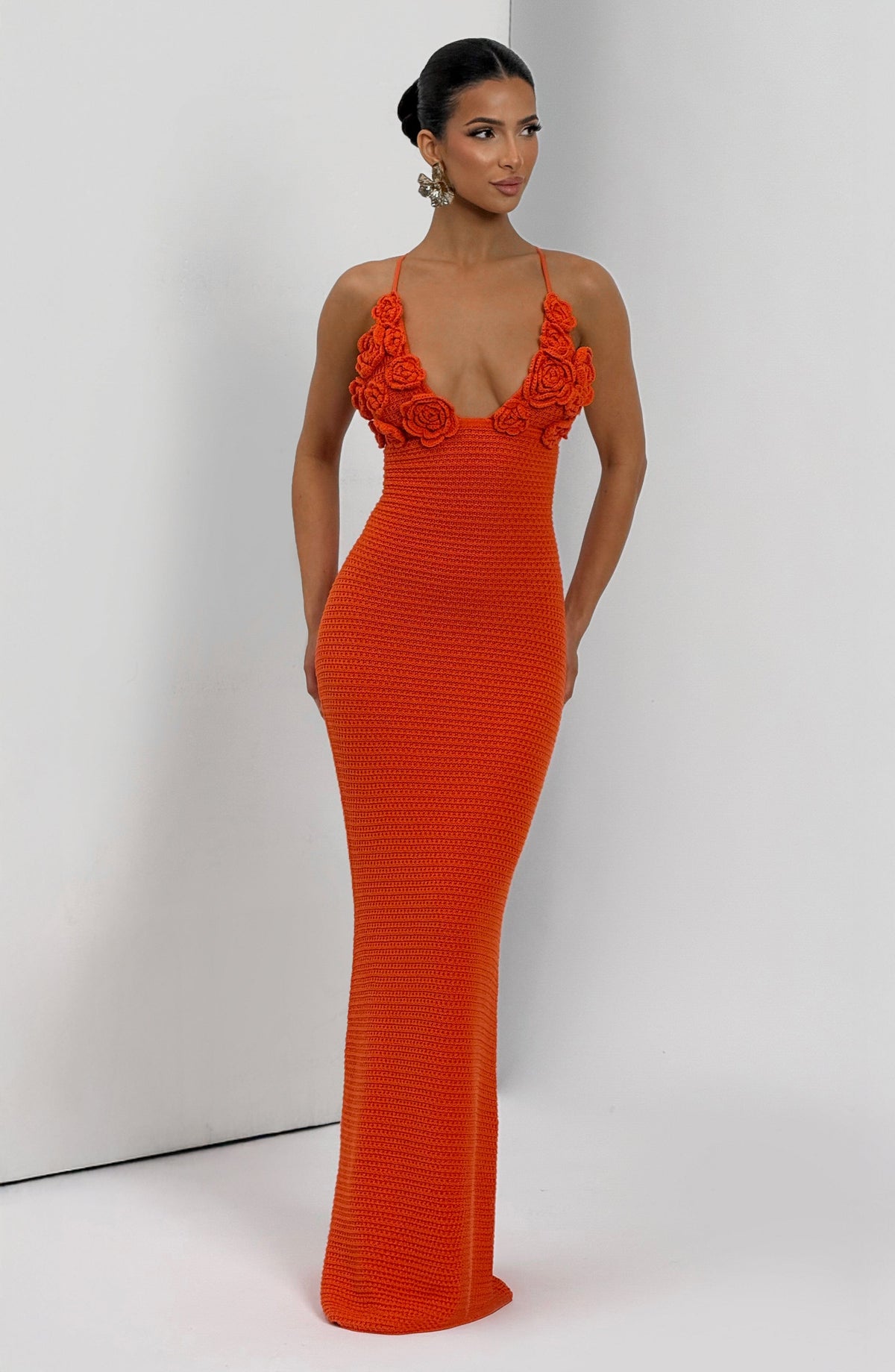 Celanya Maxi Dress in Orange