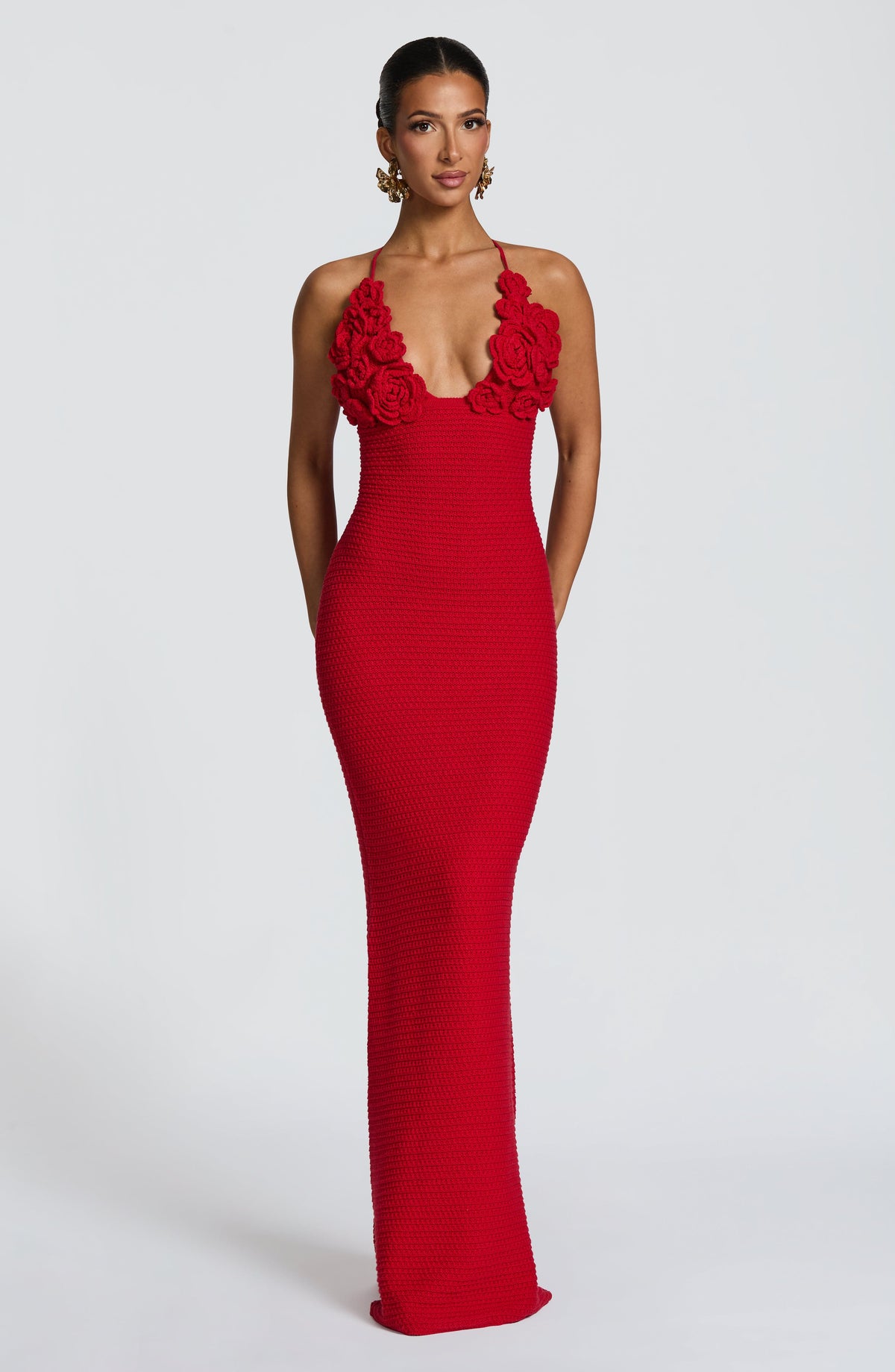 Celanya Maxi Dress in Red