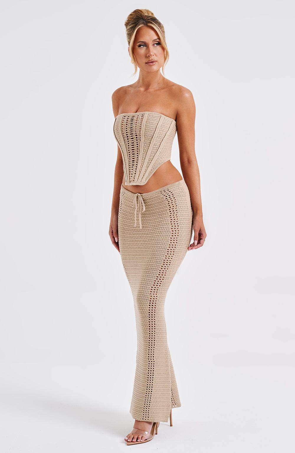 Chayana Maxi Skirt in Beige