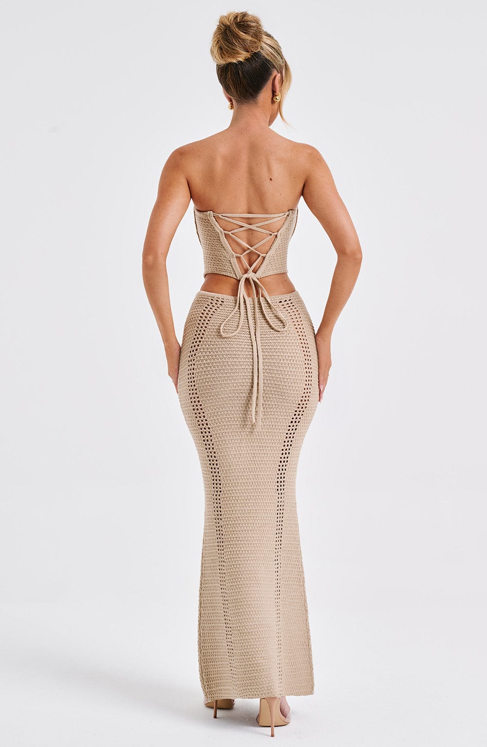 Chayana Maxi Skirt in Beige