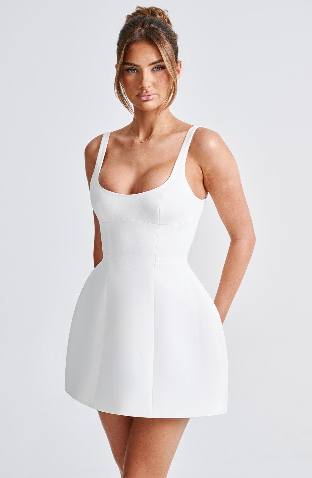 Clarette Mini Dress in Ivory