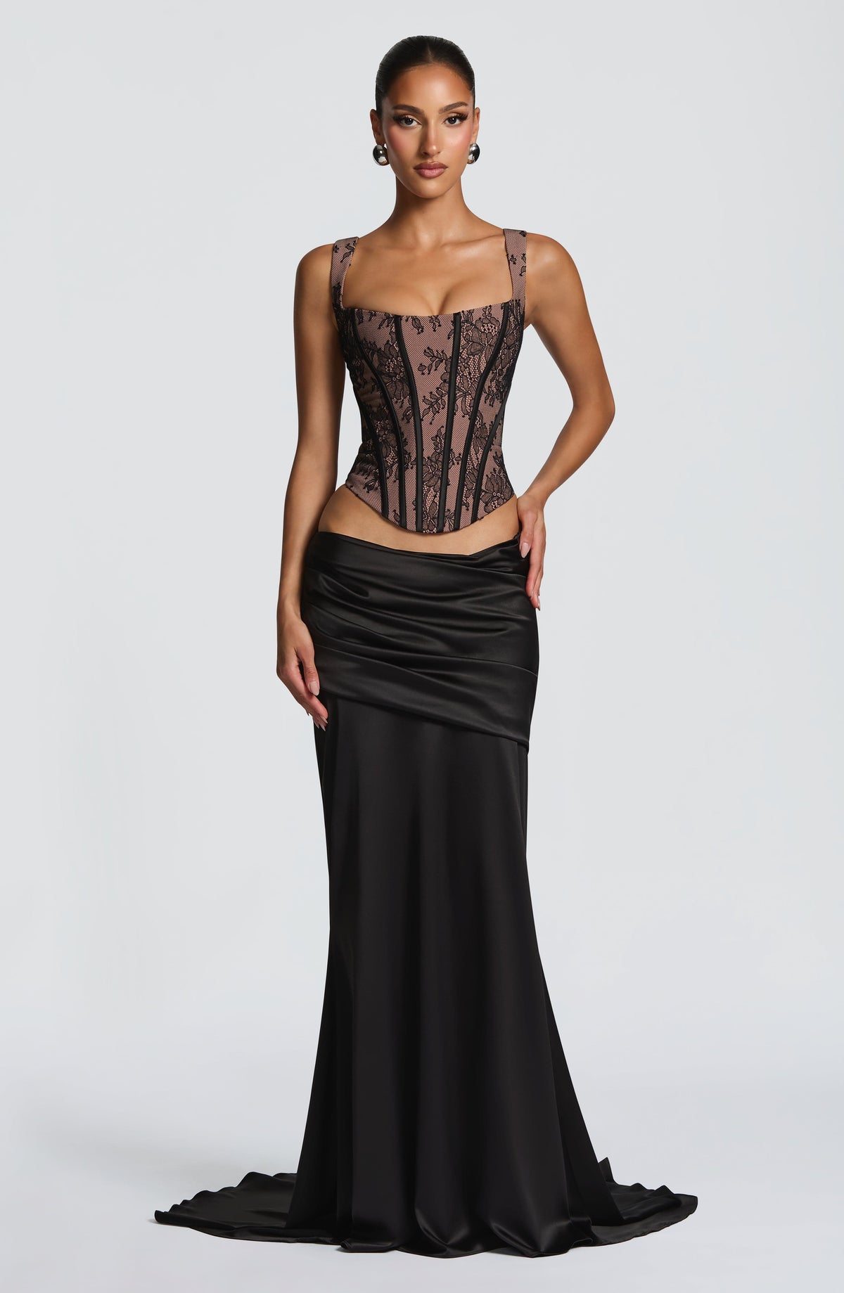 Claudine Maxi Skirt in Black