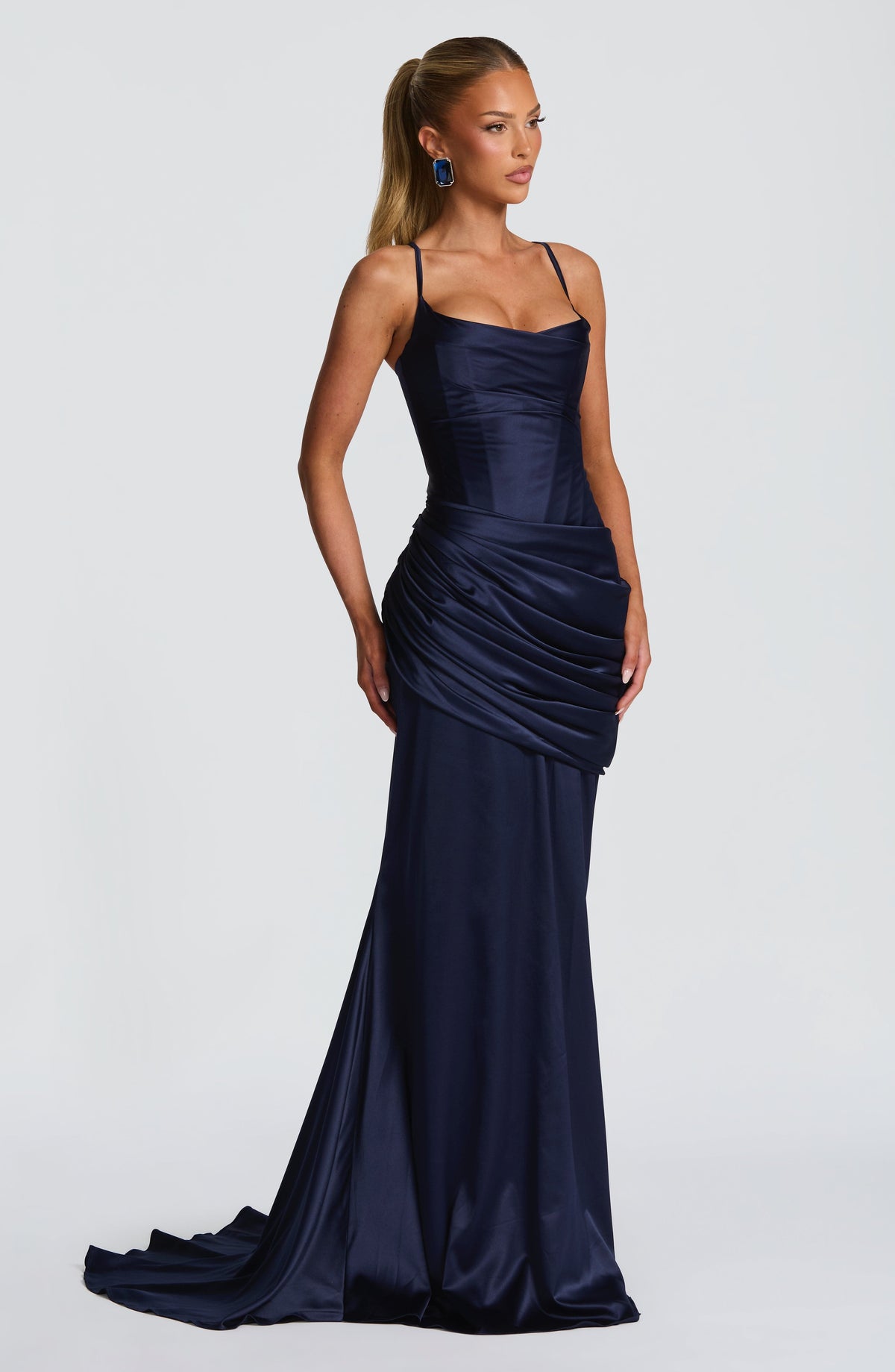 Conlia Gown in Navy