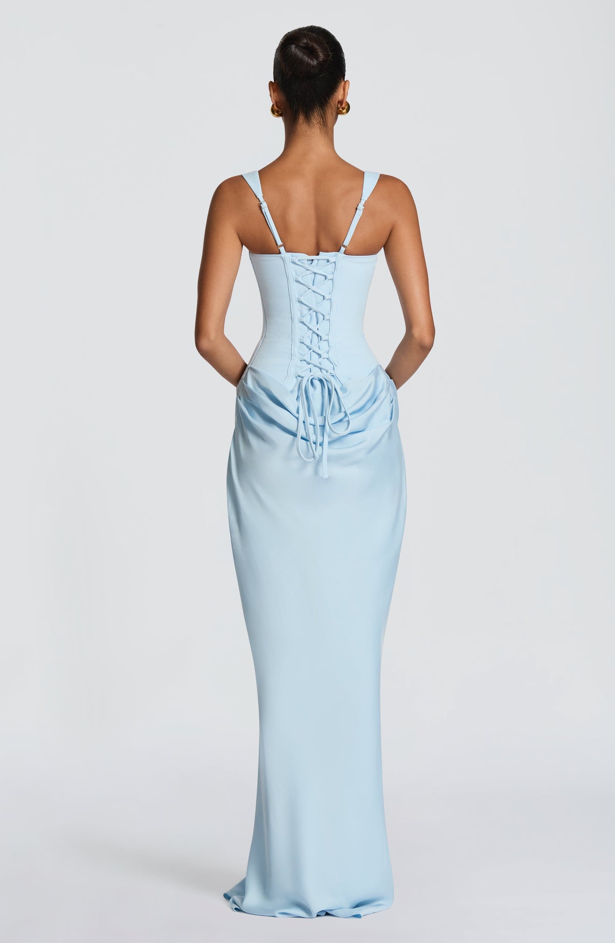 Cornalie Maxi Dress in Baby Blue