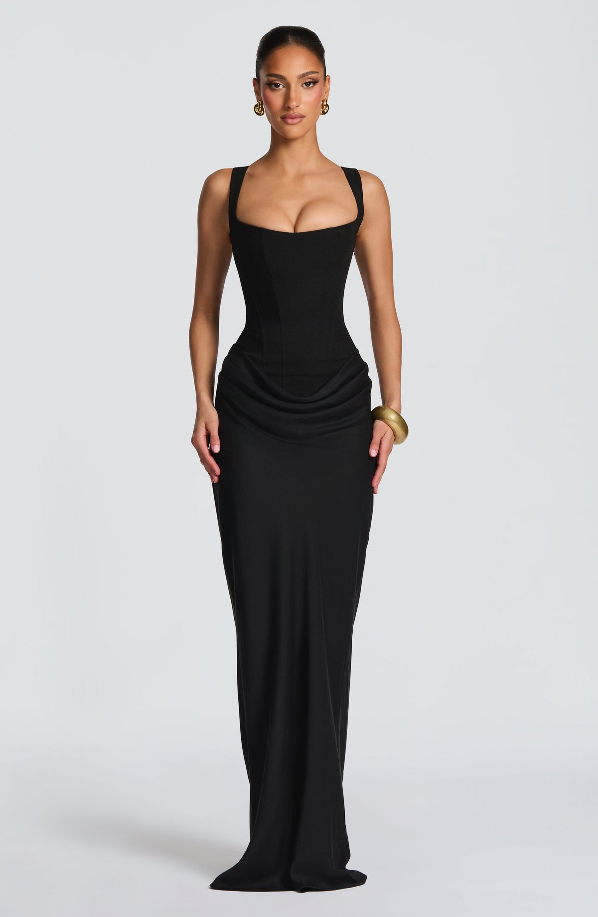 Cornalie Maxi Dress in Black