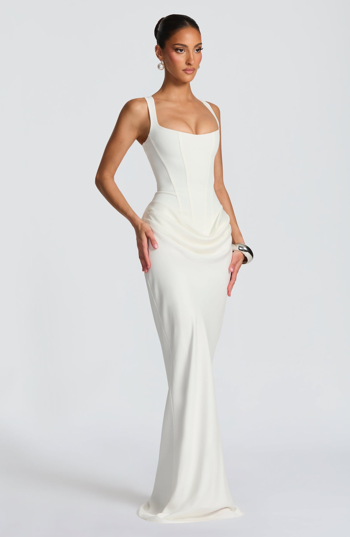 Cornalie Maxi Dress in Ivory