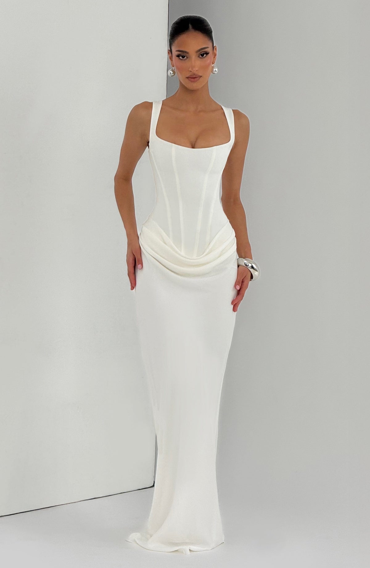 Cornalie Maxi Dress in Ivory