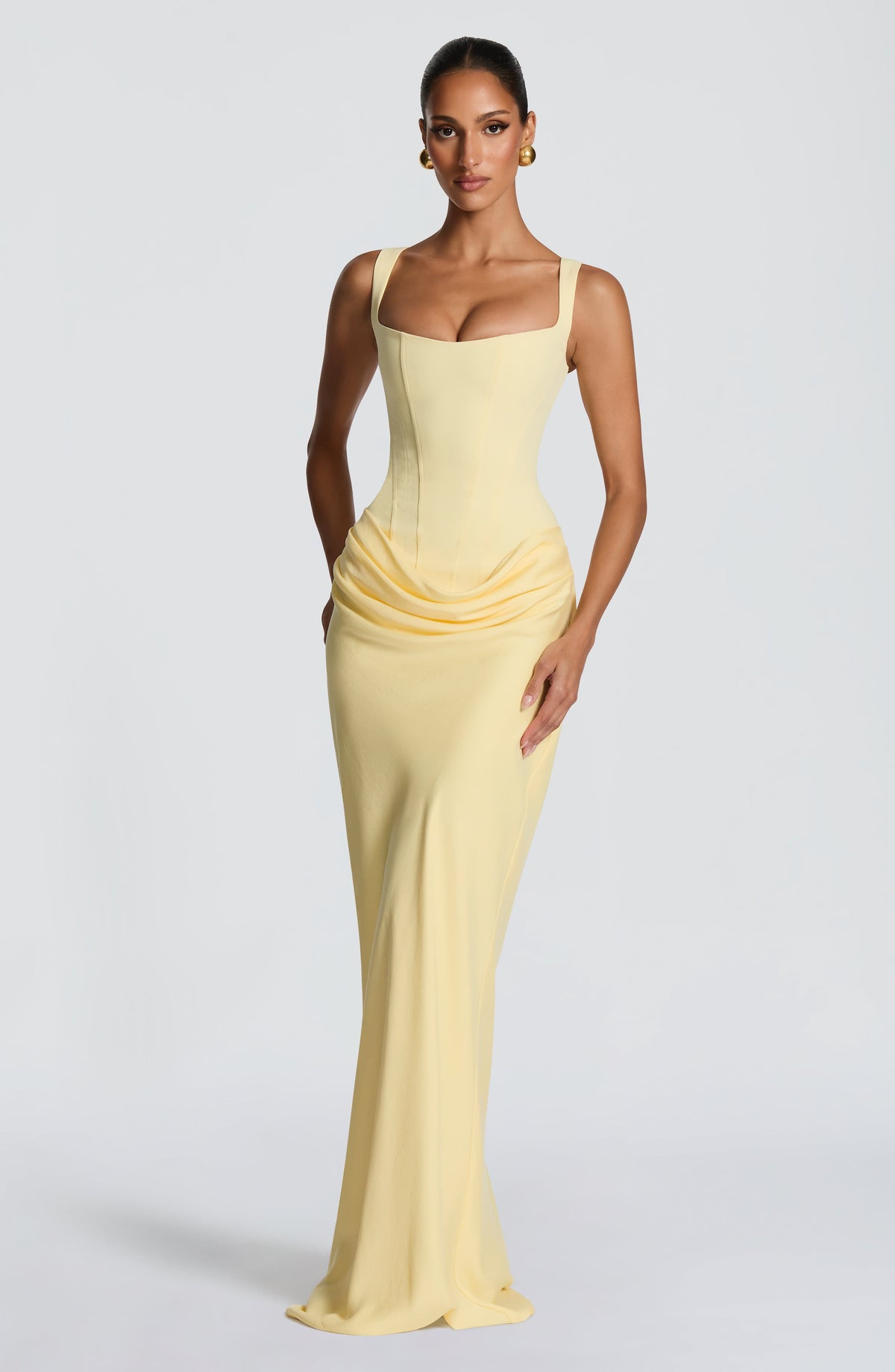Cornalie Maxi Dress in Lemon