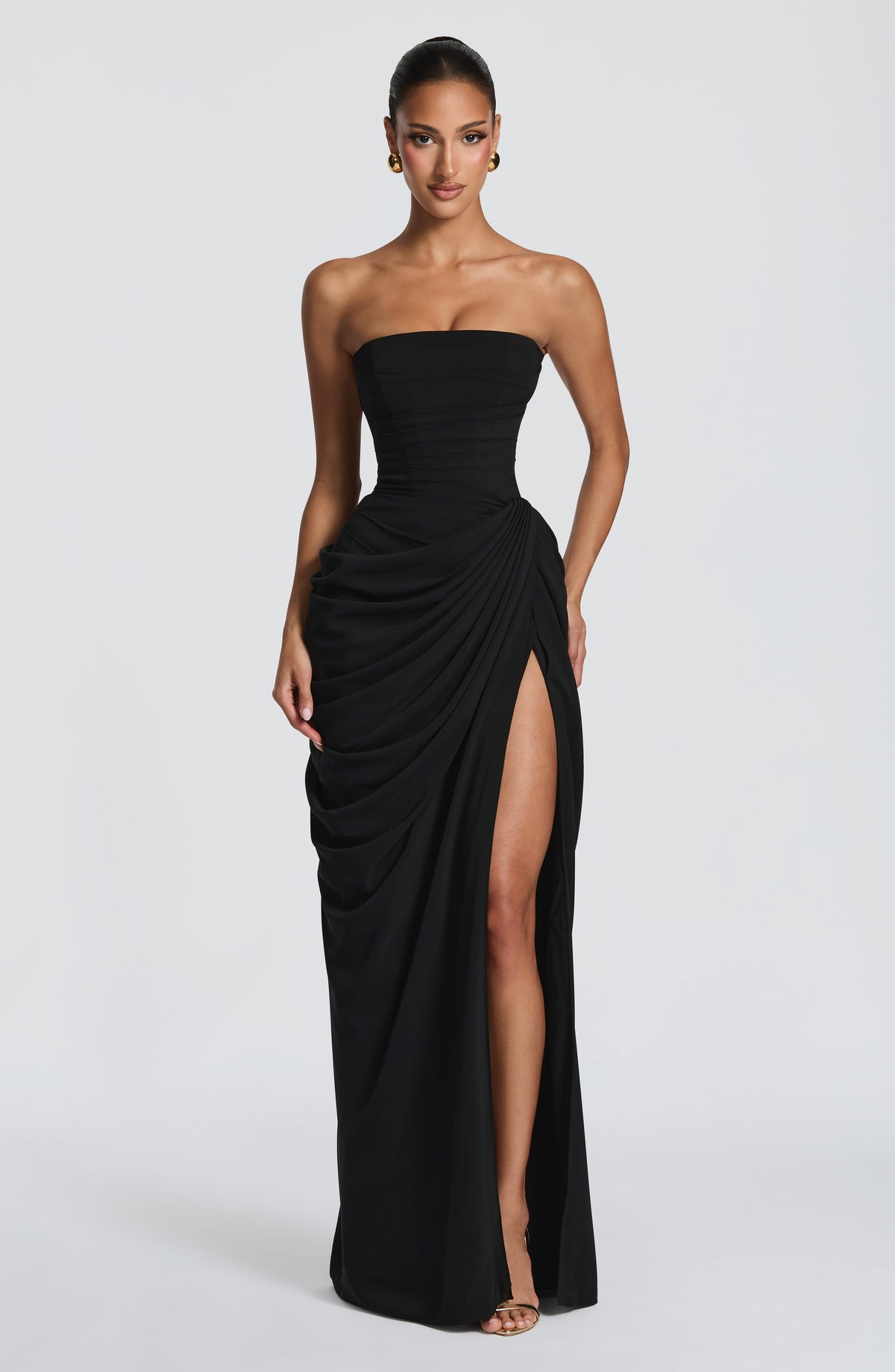 Cyrena Maxi Dress in Black