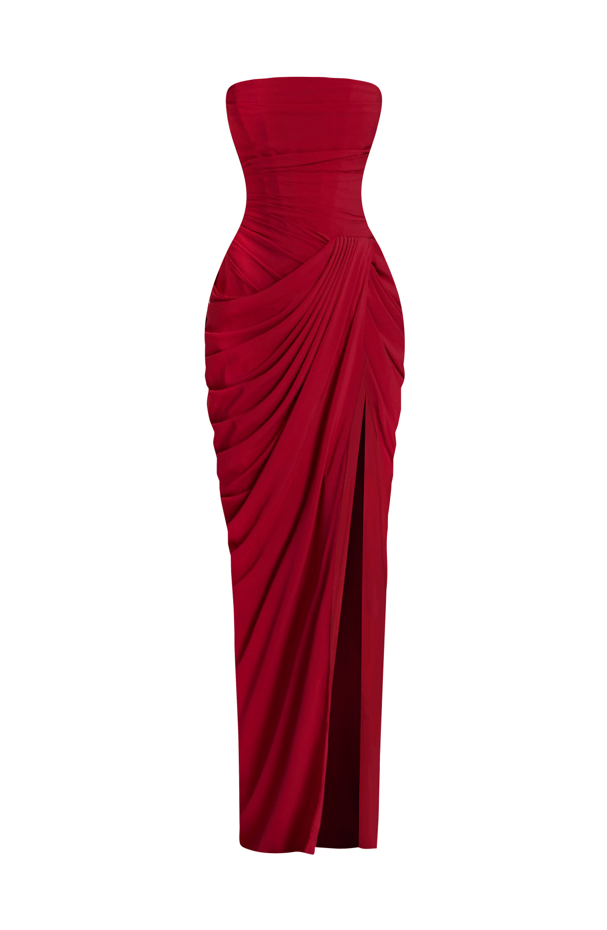 Cyrena Maxi Dress in Deep Red