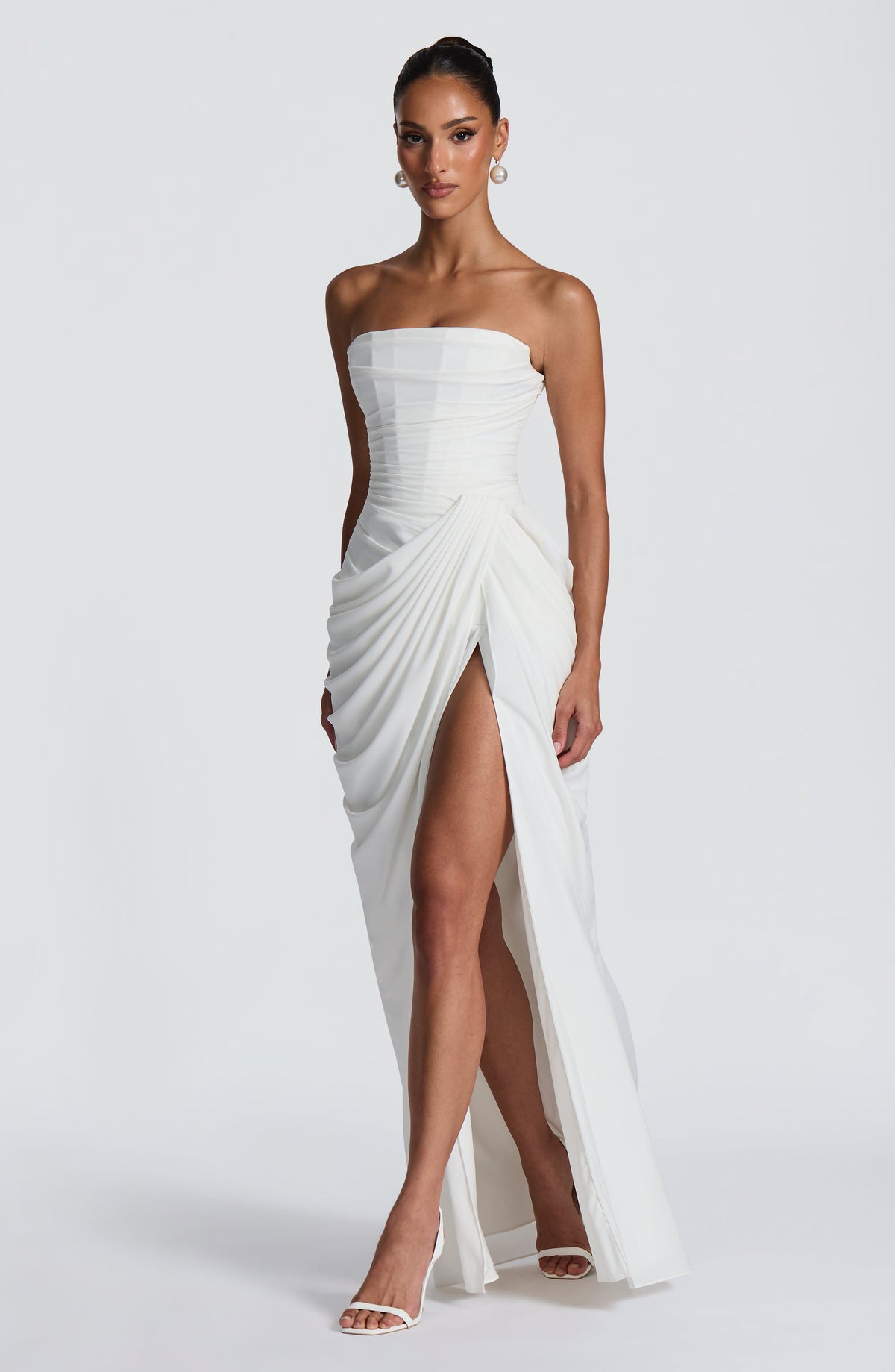 Cyrena Maxi Dress in Ivory