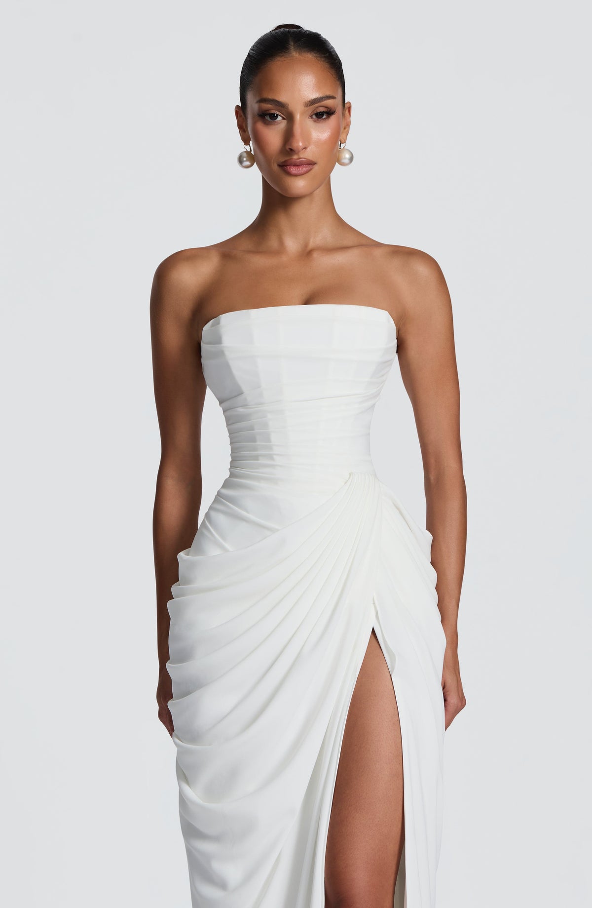 Cyrena Maxi Dress in Ivory