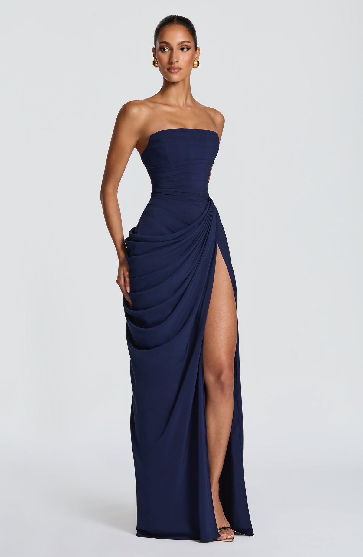 Cyrena Maxi Dress in Navy