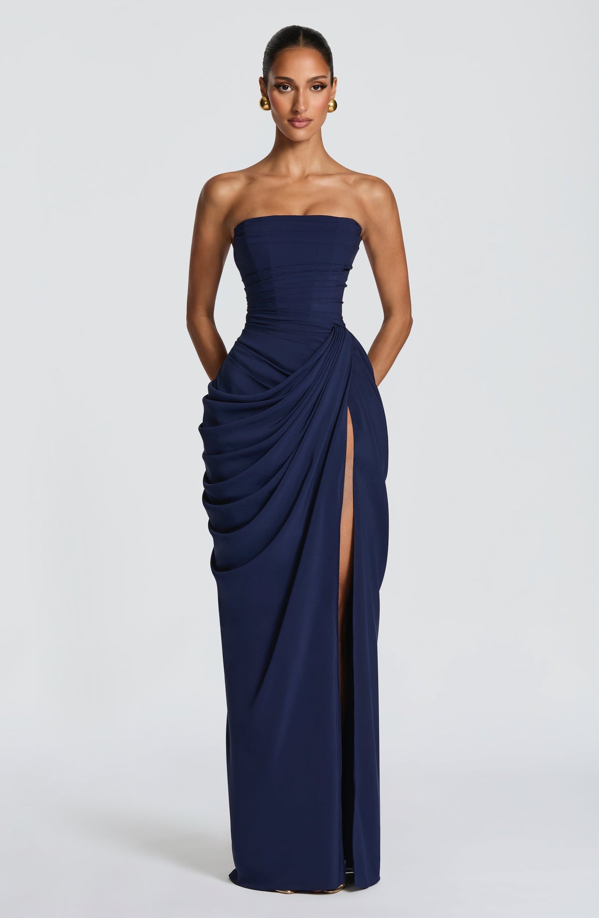 Cyrena Maxi Dress in Navy