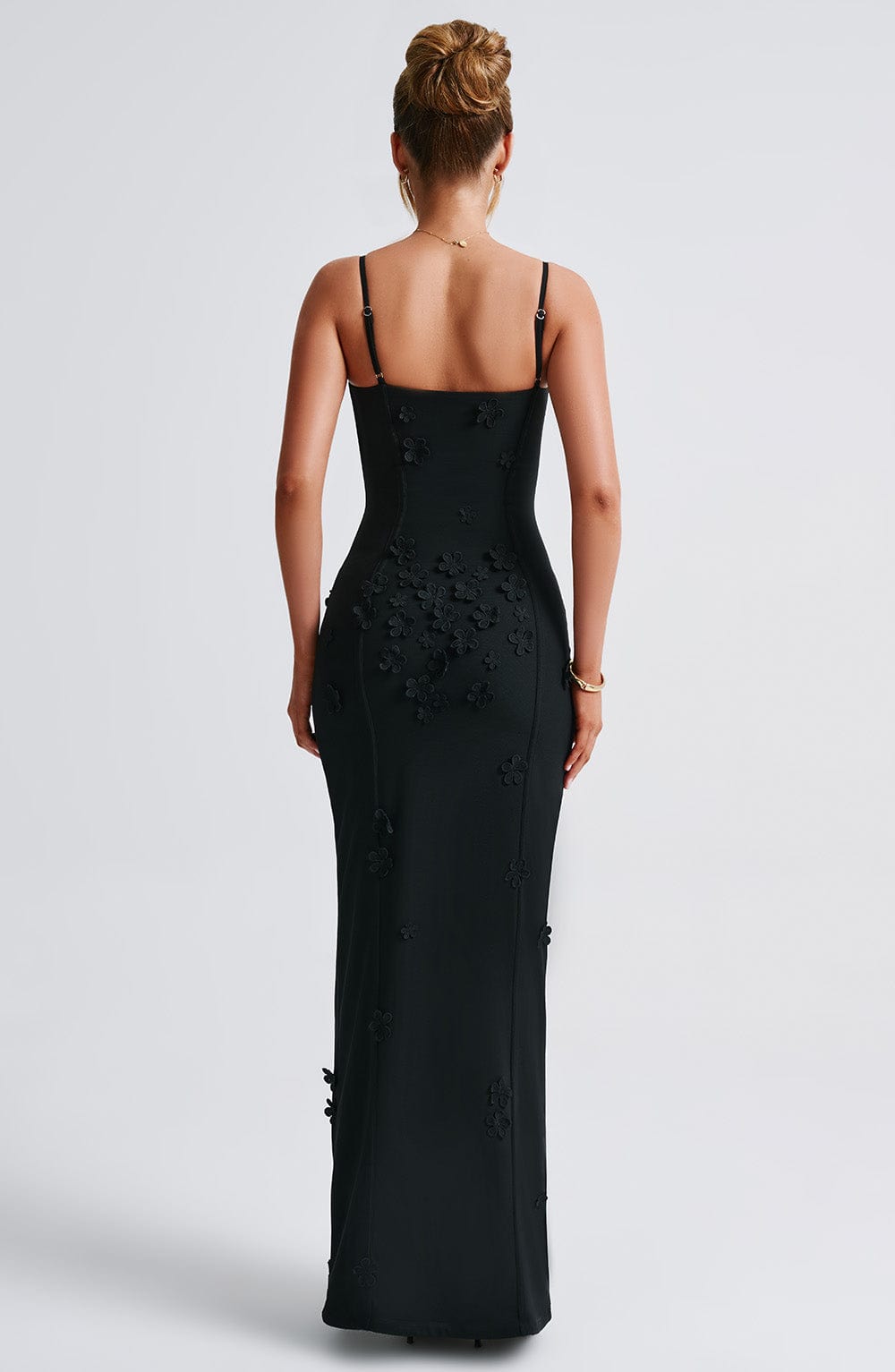 Dalyra Maxi Dress in Black Lined