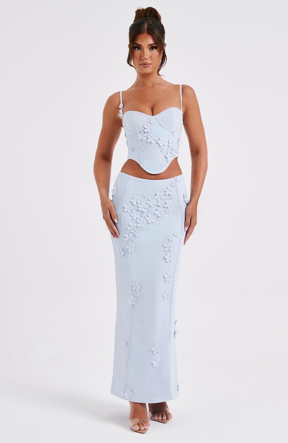 Dalyssa Maxi Skirt in Blue