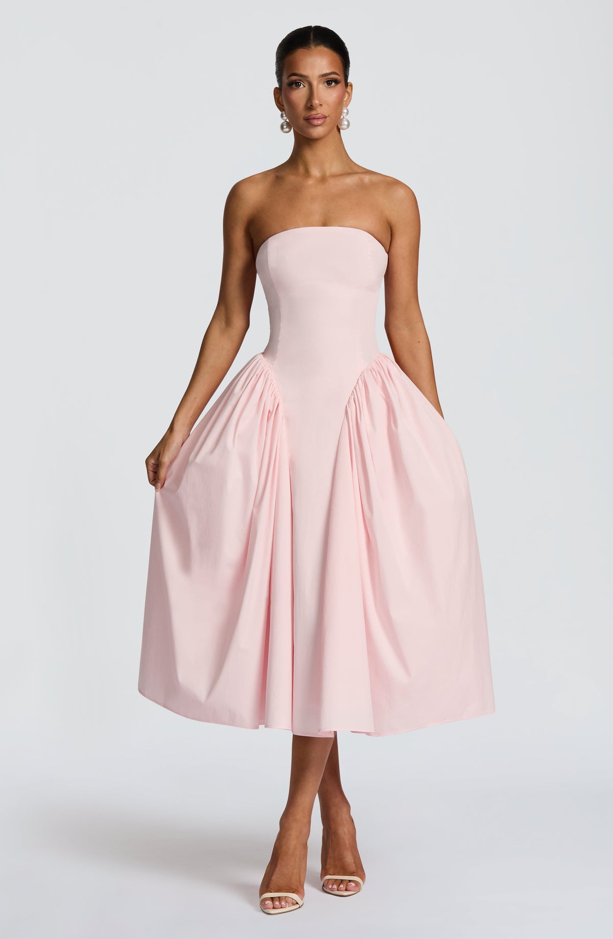 Darlena Midi Dress in Blush