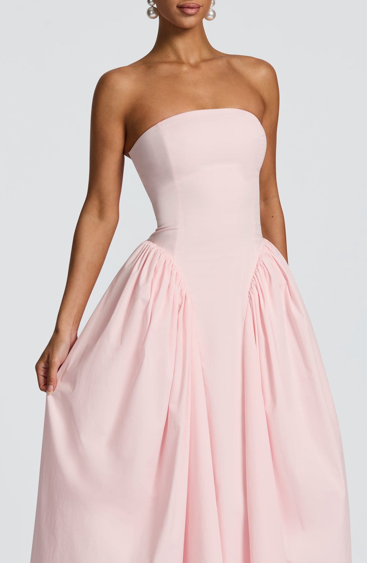Darlena Midi Dress in Blush