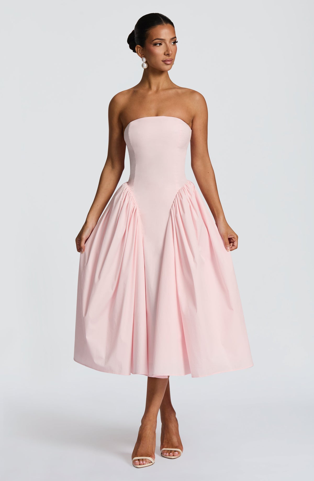 Darlena Midi Dress in Blush