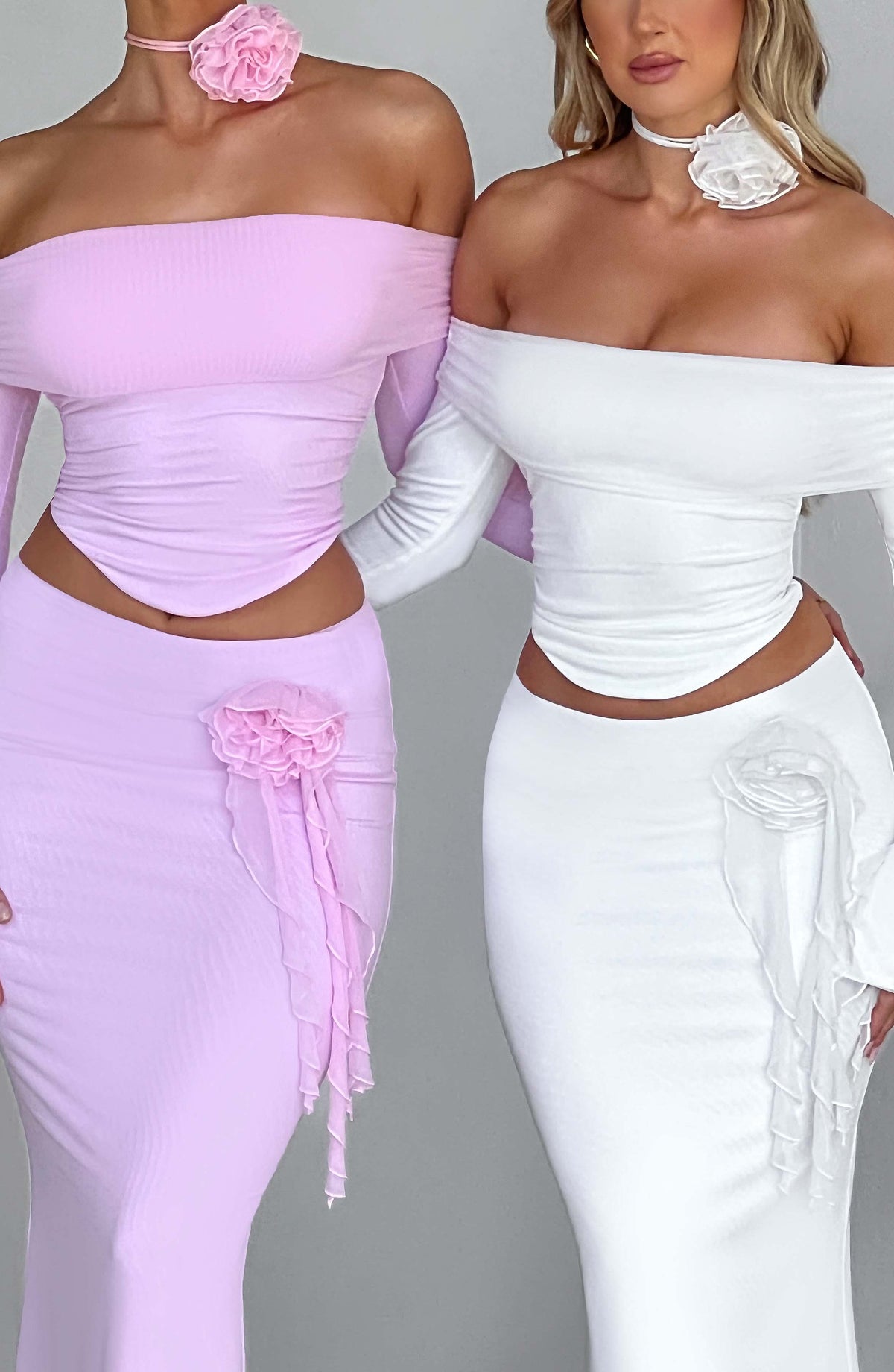 Deemara Maxi Skirt in Pink