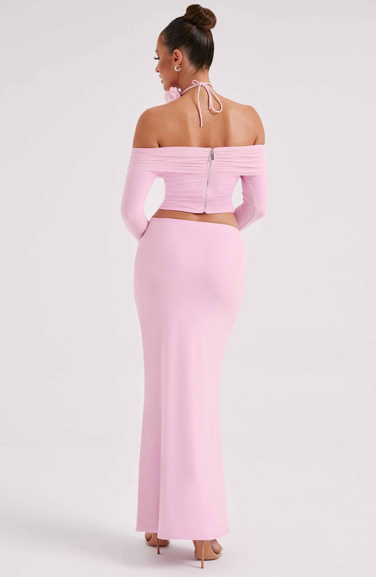 Deemara Maxi Skirt in Pink