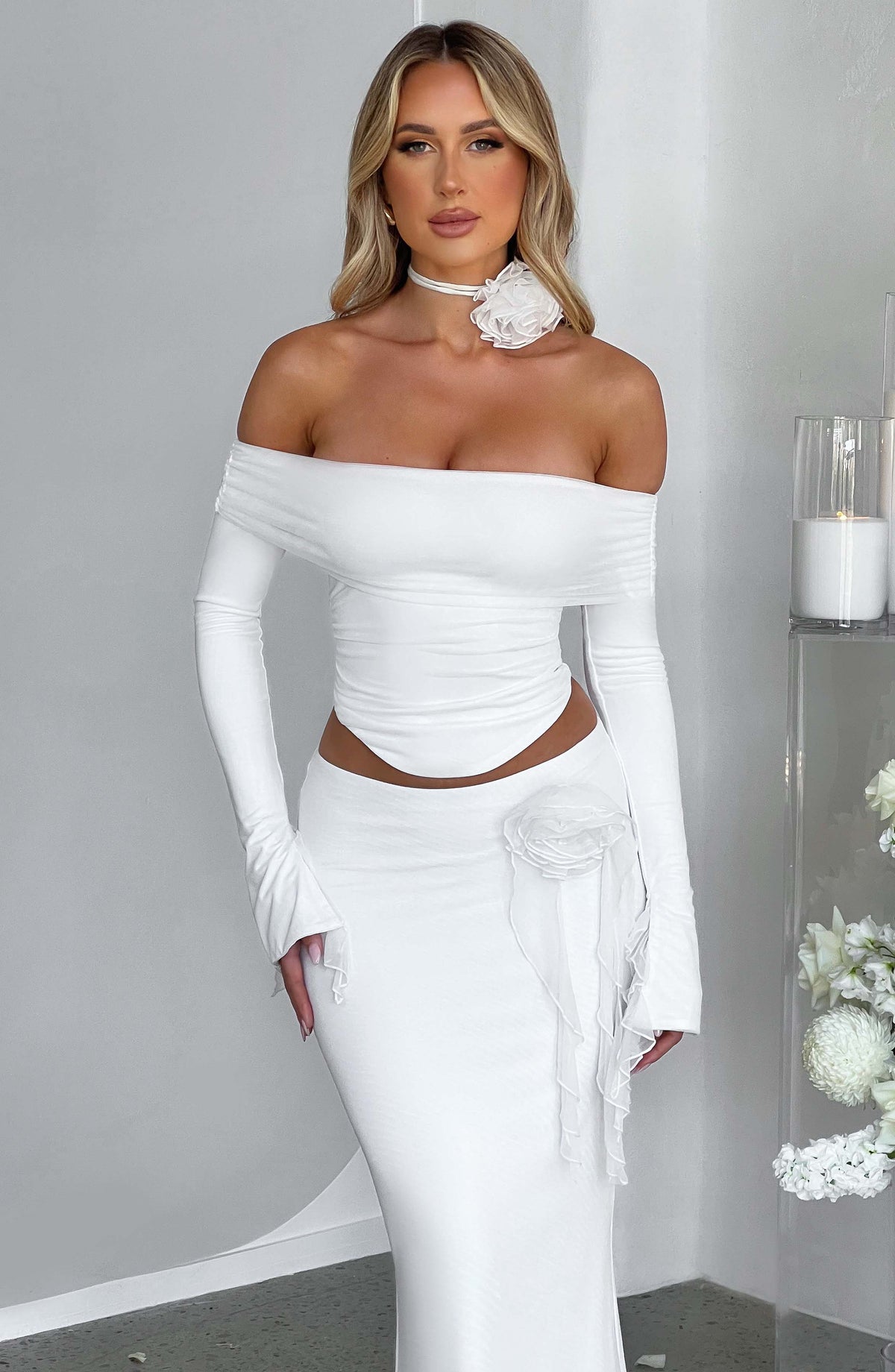 Deemira Top in Ivory