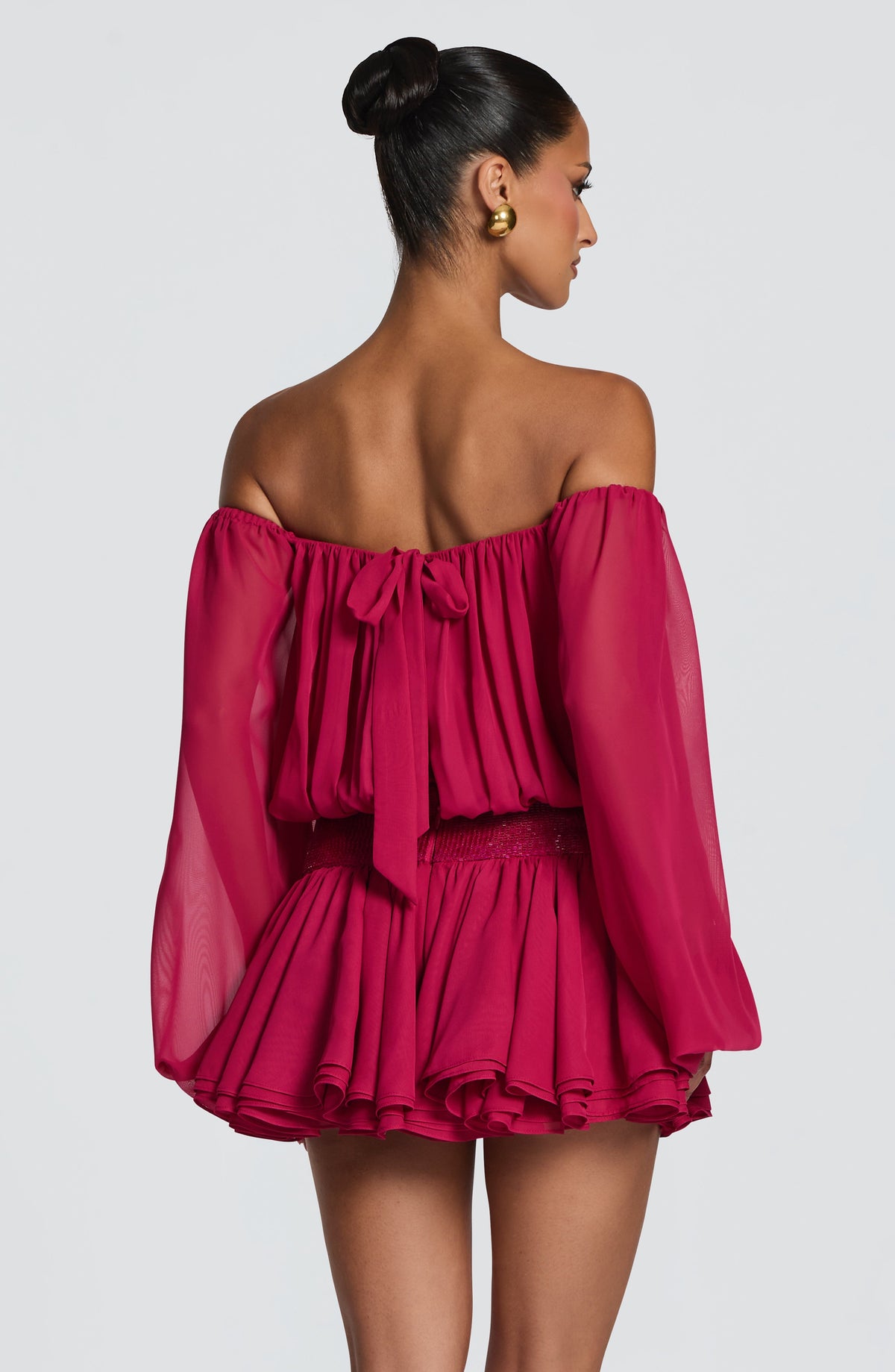 Dejana Playsuit in Raspberry