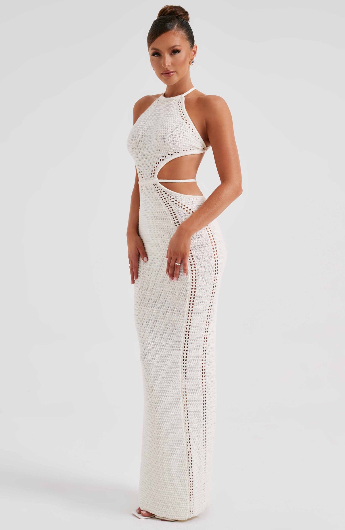 Deliana Maxi Dress in White