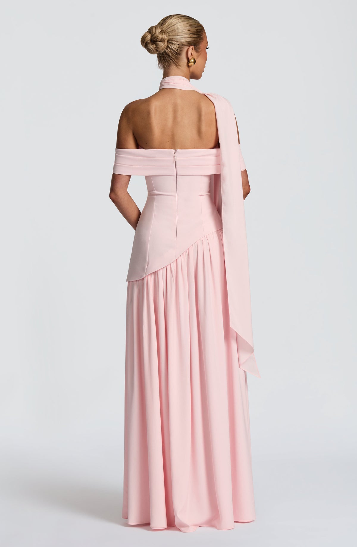 Delilia Maxi Dress in Blush