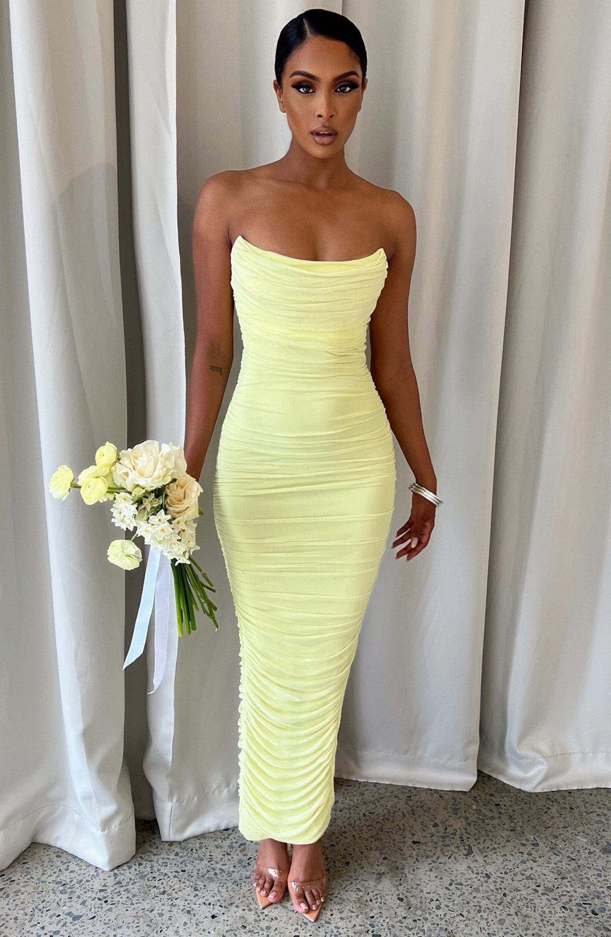 Demira Maxi Dress in Lime