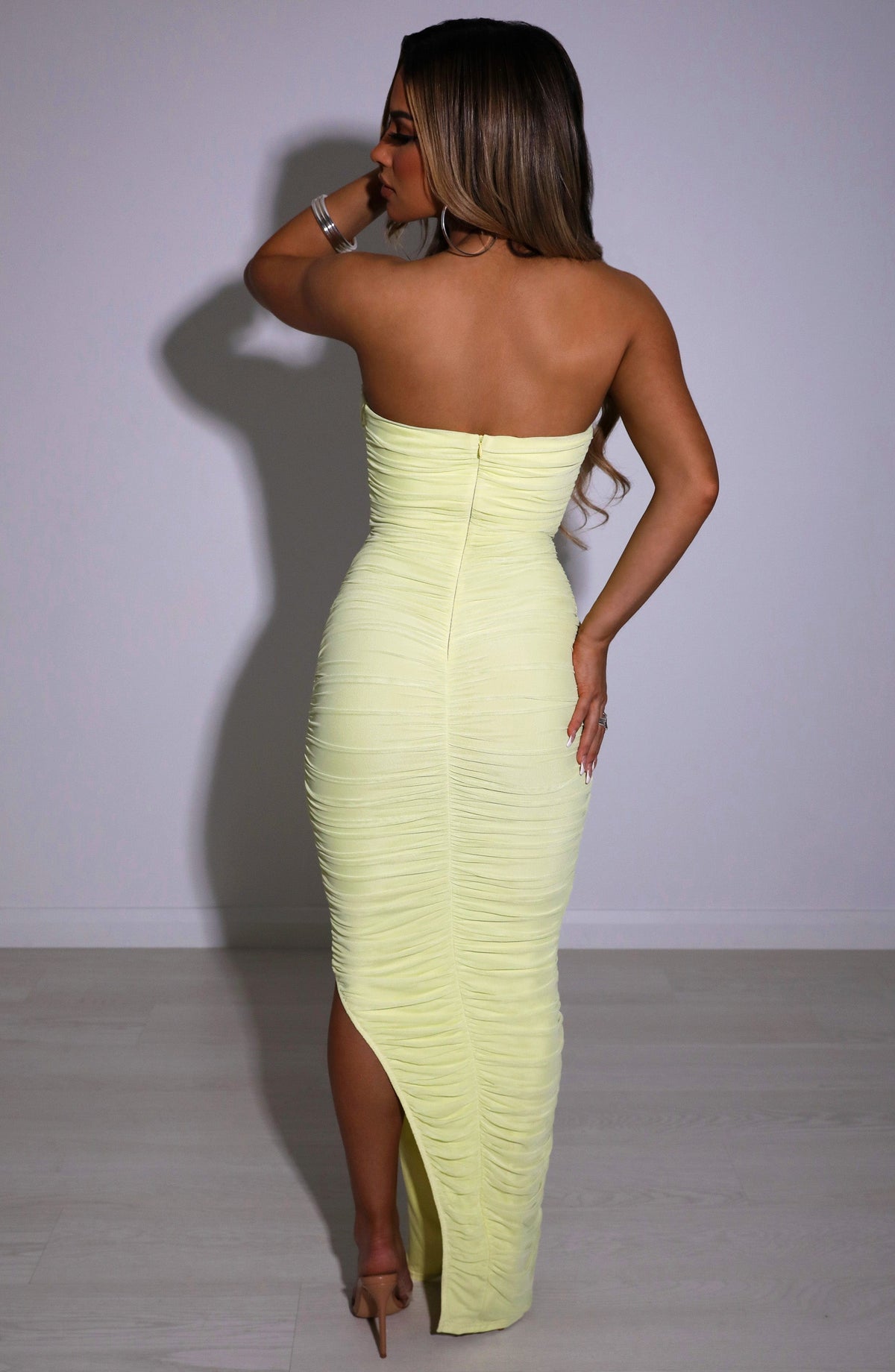 Demira Maxi Dress in Lime