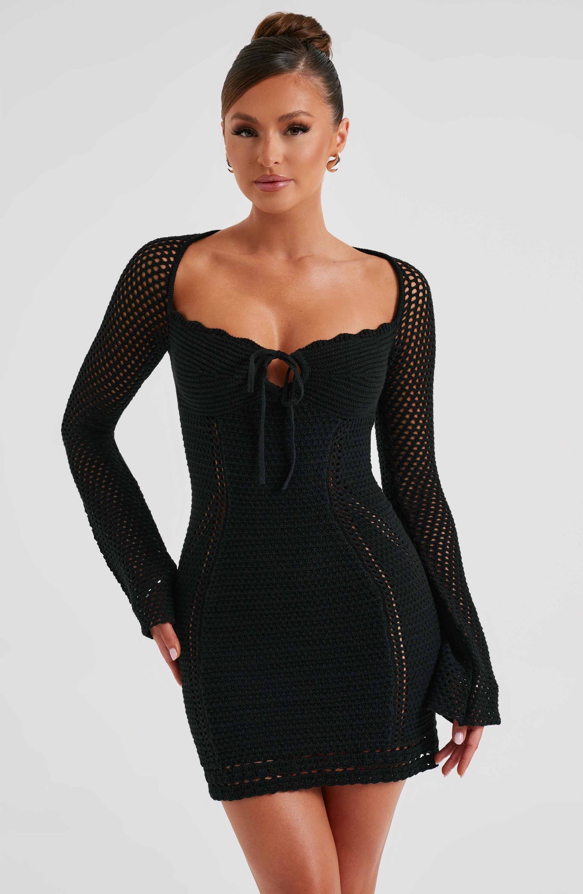 Deziah Mini Dress in Black