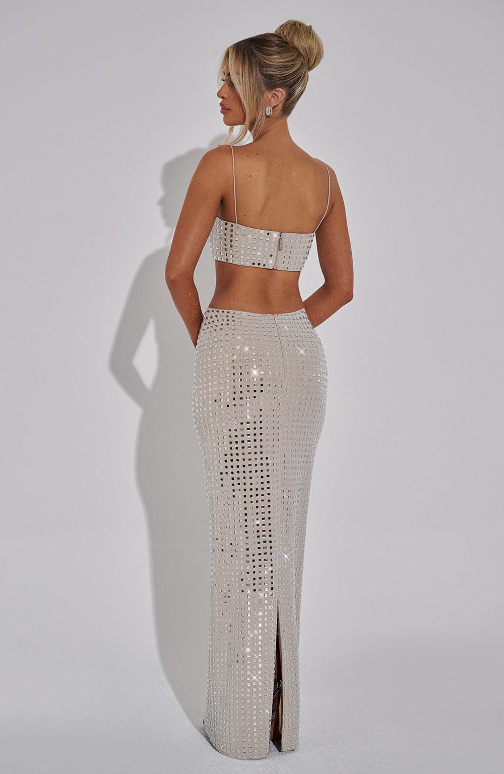 Dimetta Maxi Skirt in Nude