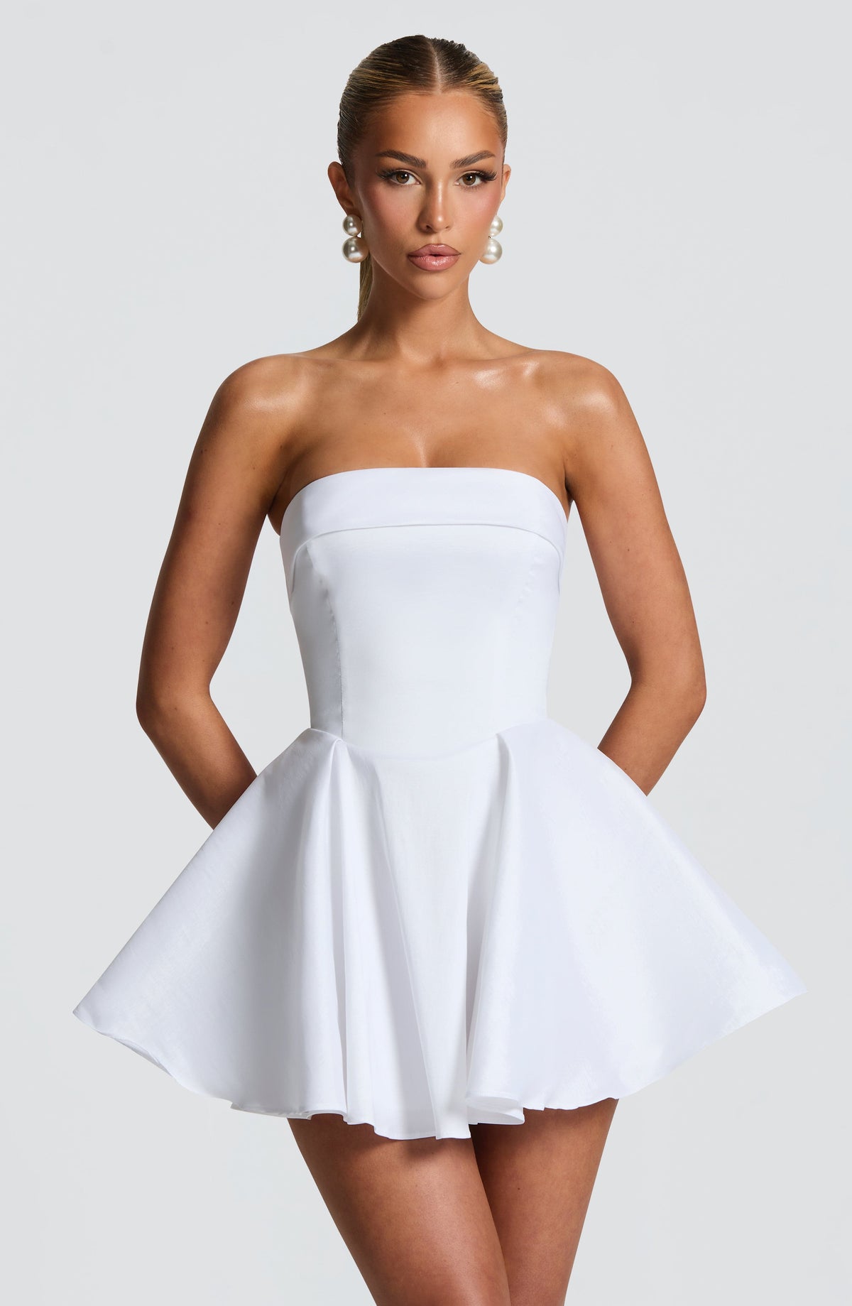 Dionella Mini Dress in Ivory
