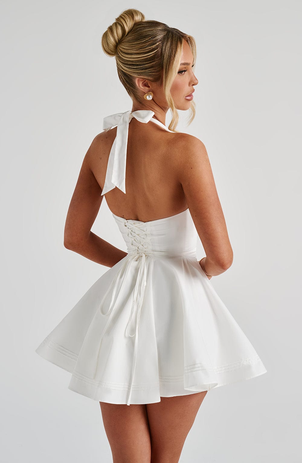 Doriane Mini Dress in Ivory