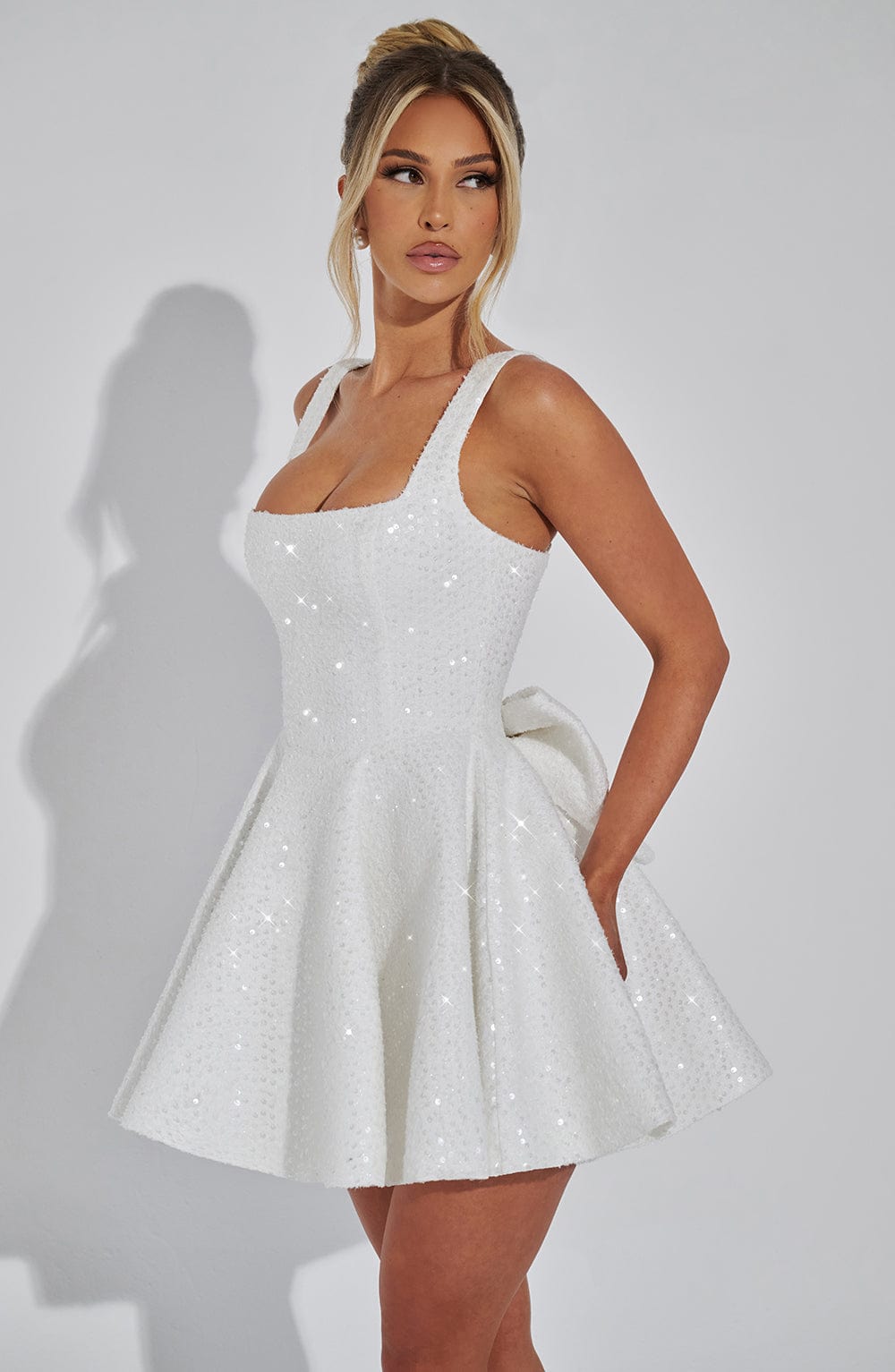Dorothea Mini Dress in Ivory