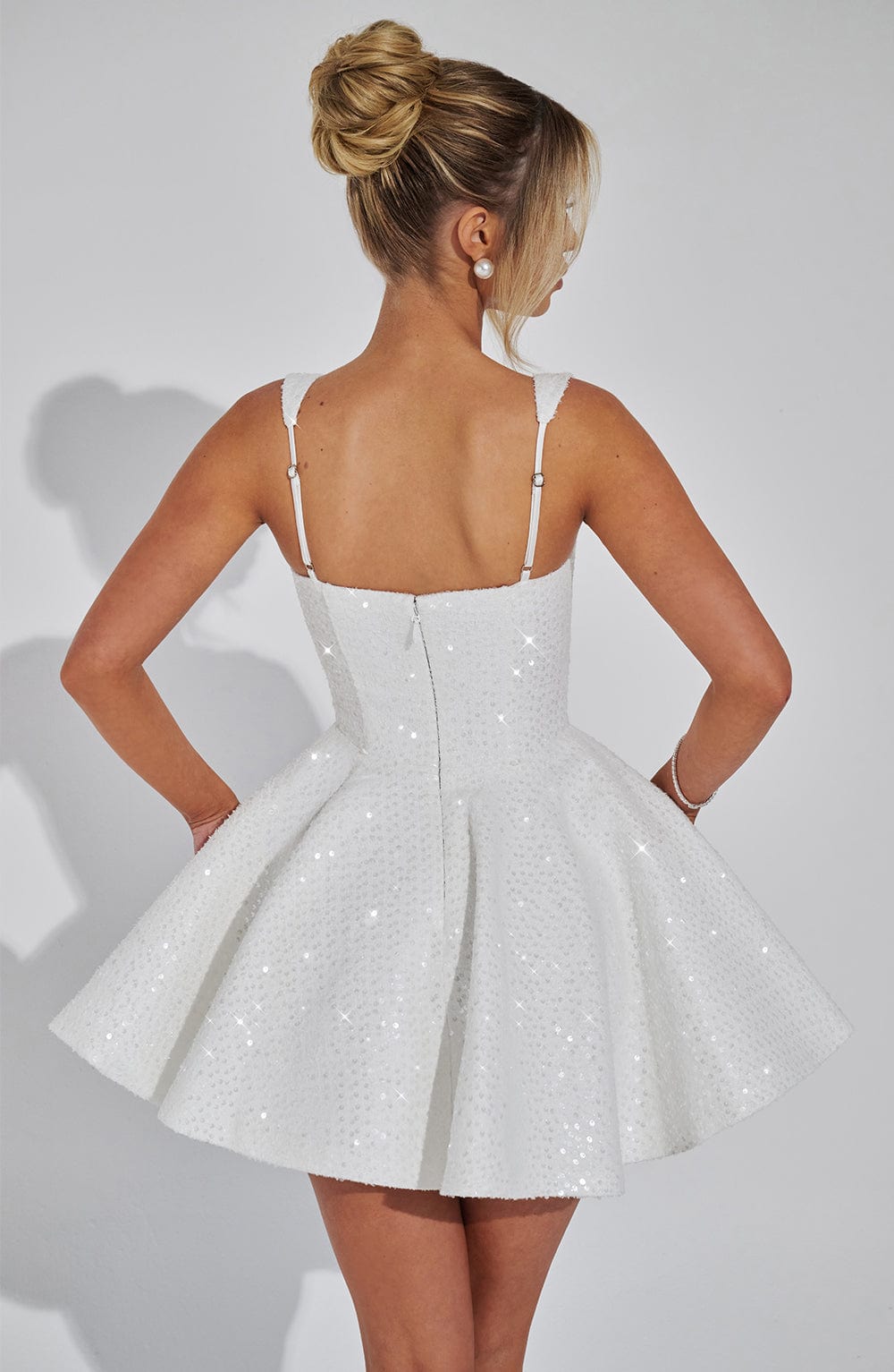 Dorothea Mini Dress in Ivory