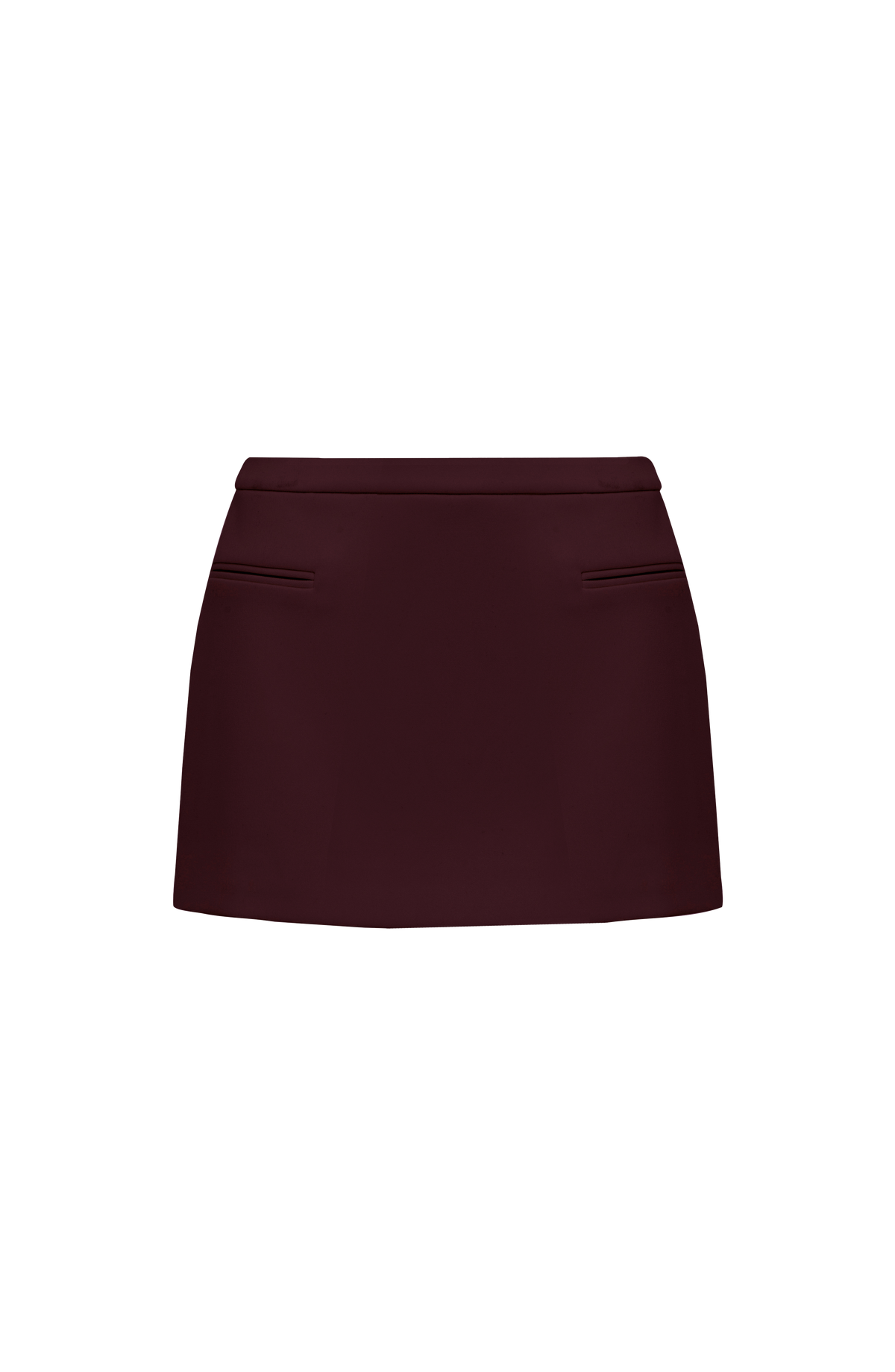 Edana Mini Skirt in Plum