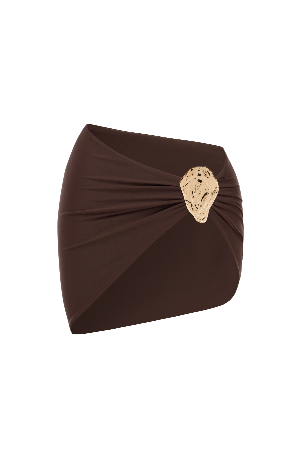 Edeline Mini Sarong in Plum Brown