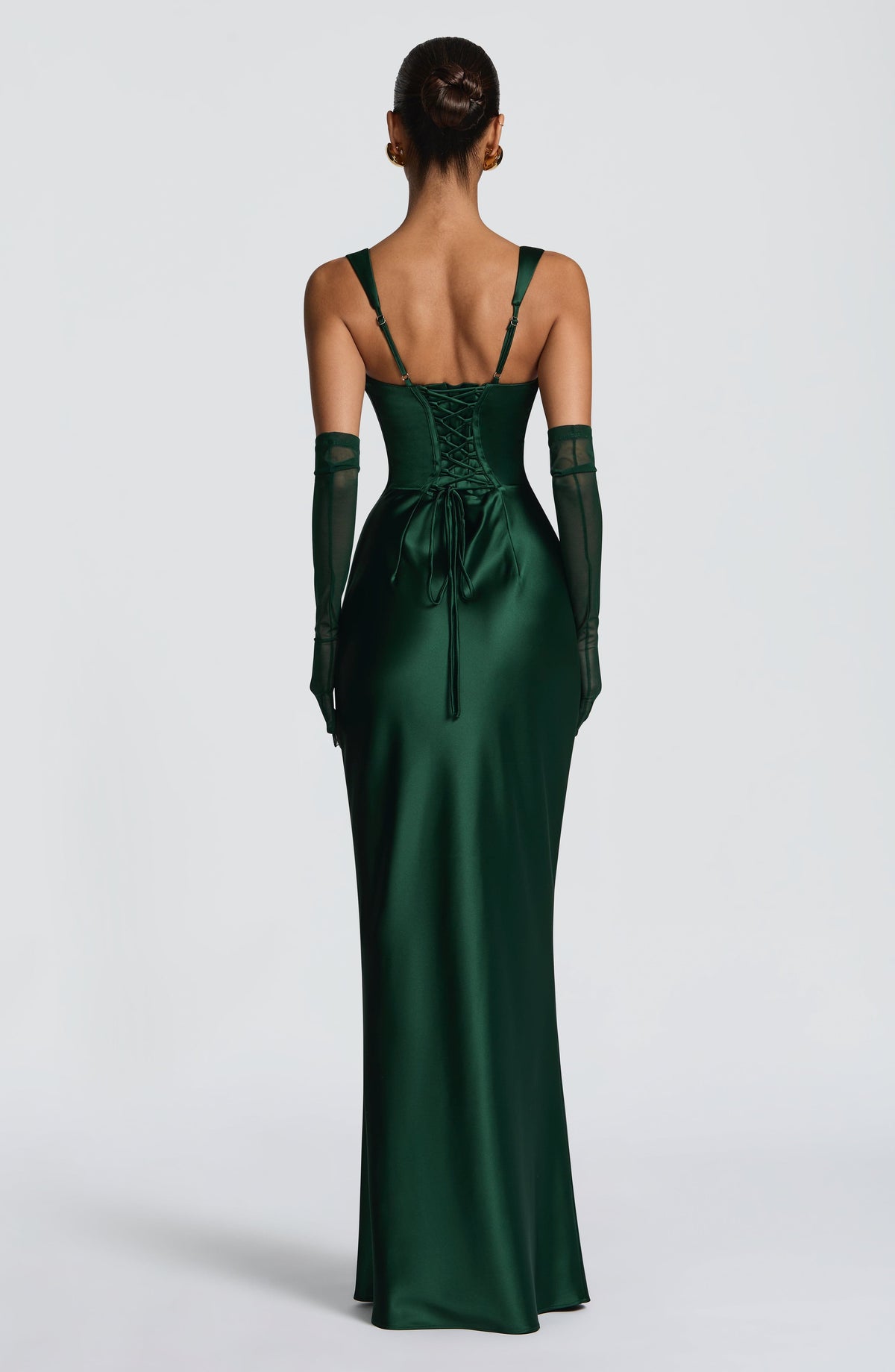 Elira Gloves in Emerald