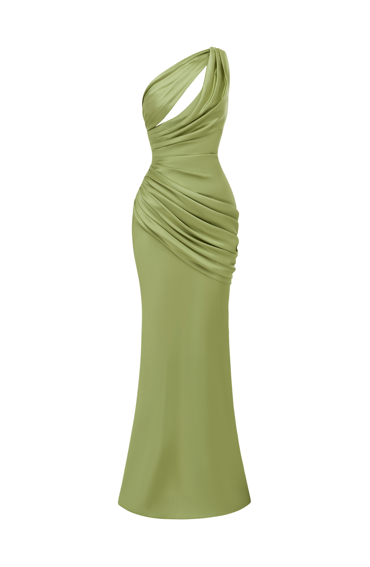 Elmira Maxi Dress in Light Olive