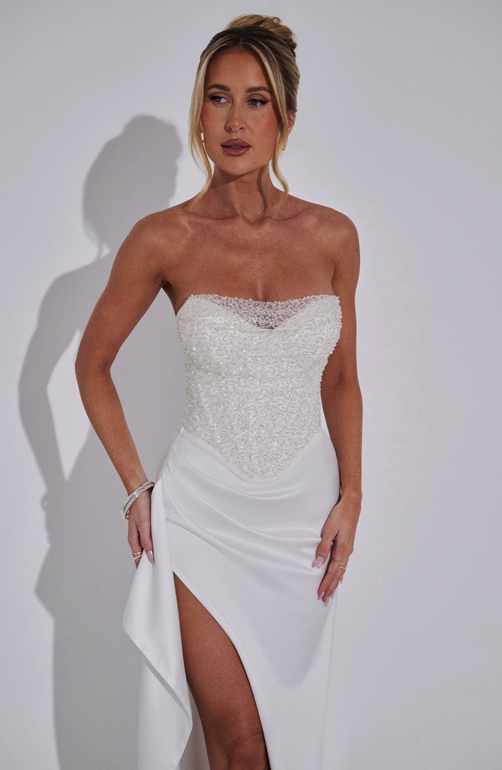 Emriella Maxi Dress in Ivory