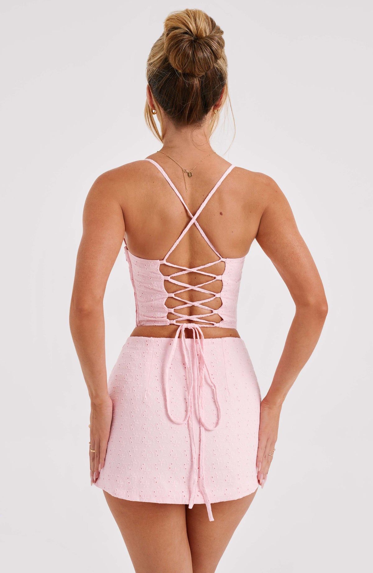 Erisa Mini Skirt in Blush