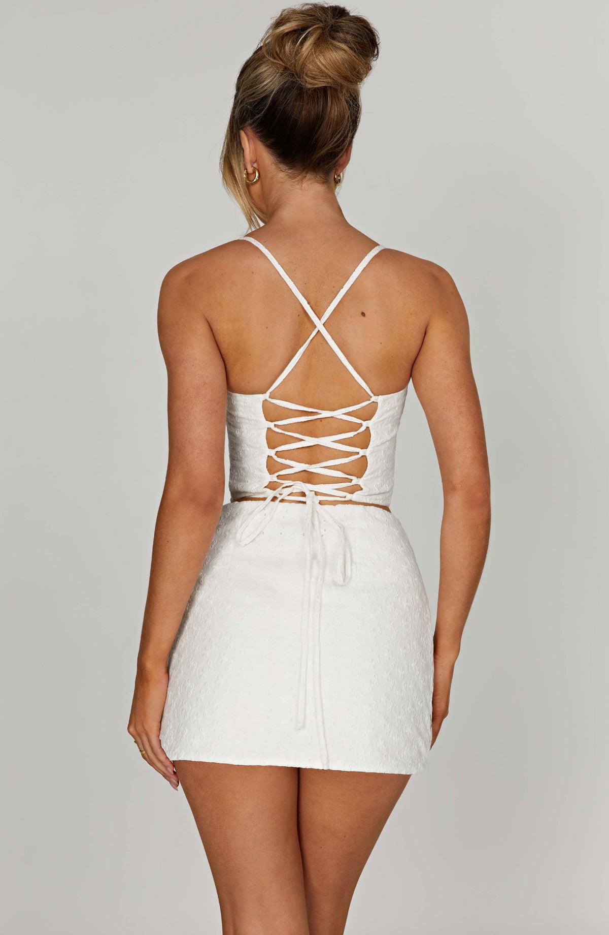 Erisa Mini Skirt in Ivory