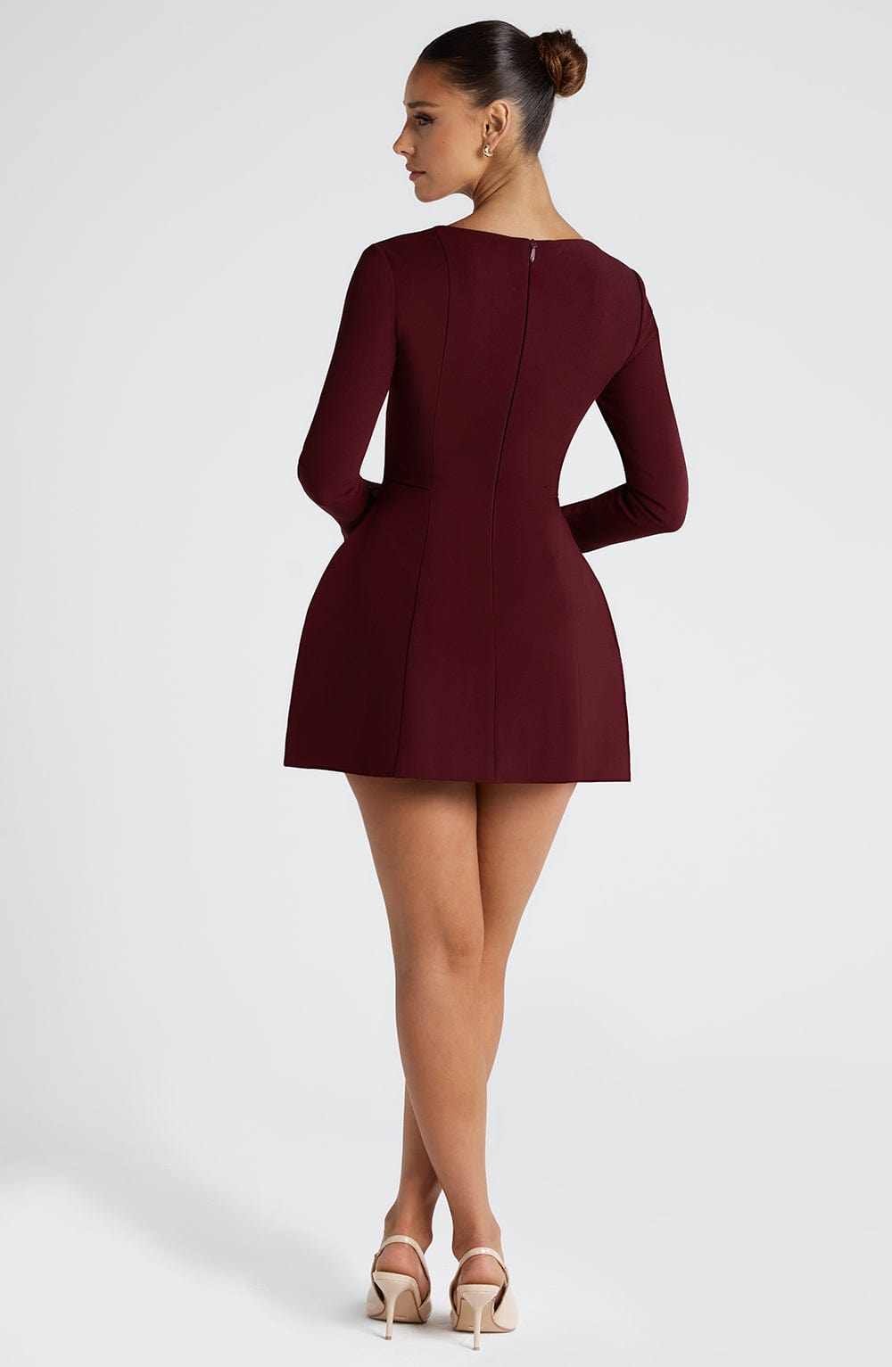 Esmae Mini Dress in Cherry Lacquer