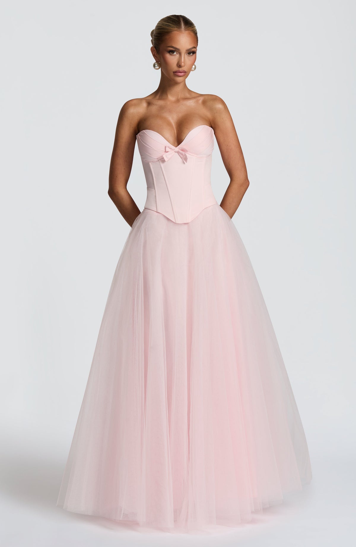 Ethelia Maxi Skirt in Blush