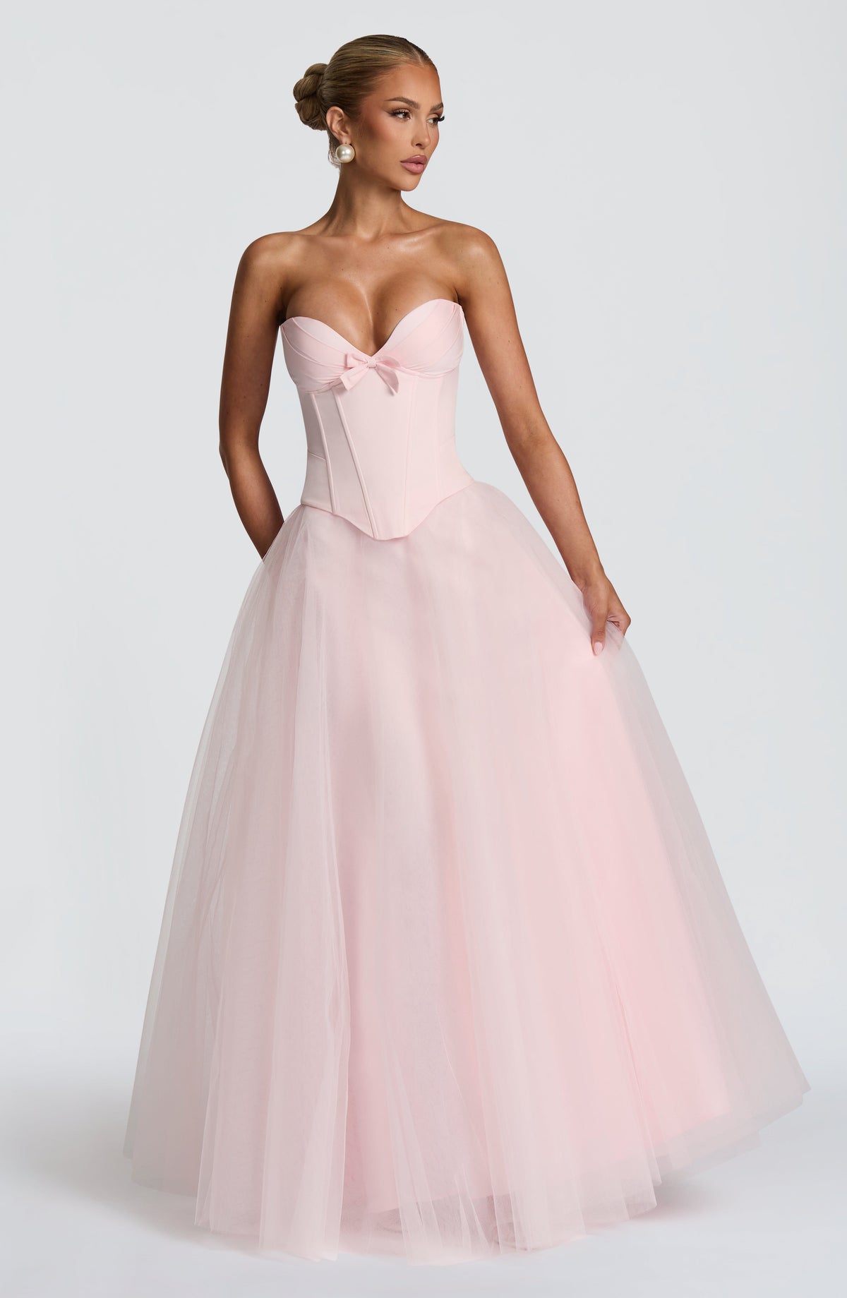 Ethelia Maxi Skirt in Blush