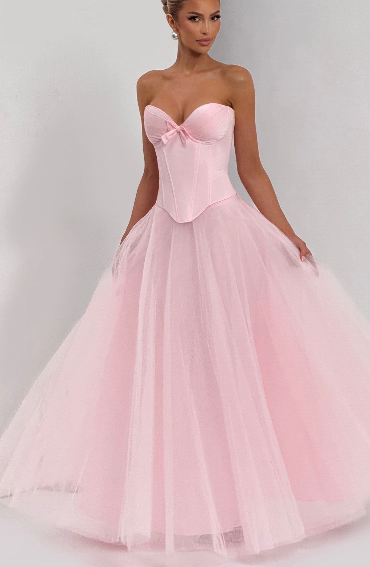 Ethelia Maxi Skirt in Blush